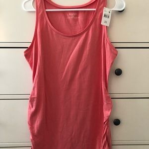 Medium Motherhood Maternity coral tank NWT